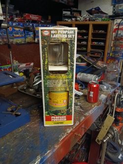 Vintage Primus 100 propane lantern set