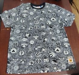 NBA All Team Logo Black Staple Mens T Shirt Home Team Short Sleeve Size XL