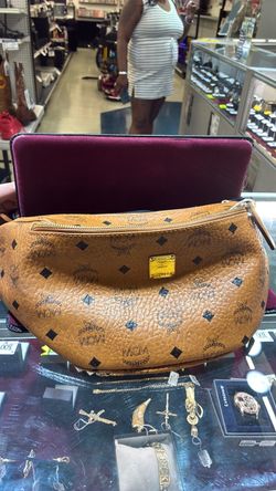 MCM Visetos Cognac Belt Bag / Fanny Pack