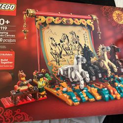 Galloping Horses Canvas Lego Set