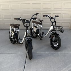 2 Radrunner Plus Ebikes Electric Bicycles by RadPower Bikes