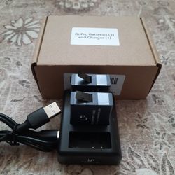 GoPro - Two NEW Batteries And Charger
