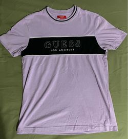 GUESS Los Angeles Men’s X-Small, Light purple T-Shirt
