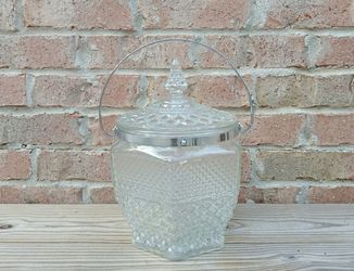 Vintage Anchor Hocking Wexford Ice Bucket/Lid
