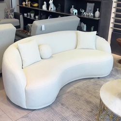Bonita Ivory Boucle Sofa 