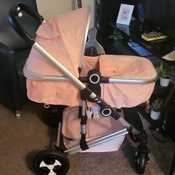 Pink Baby Stroller