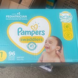 Pampers Size 1 96 Diapers 