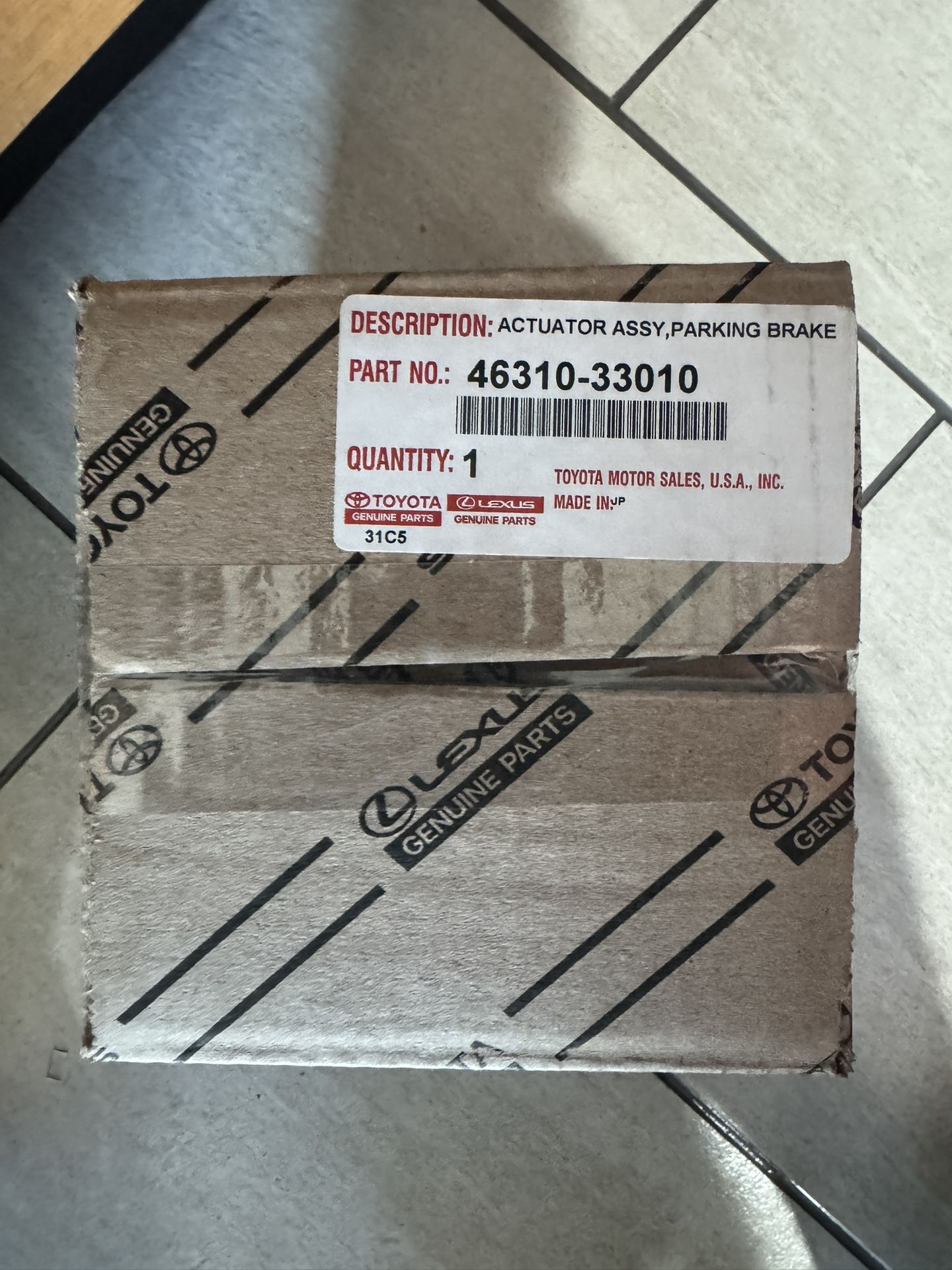 Toyota Parking Brake Actuator Assembly