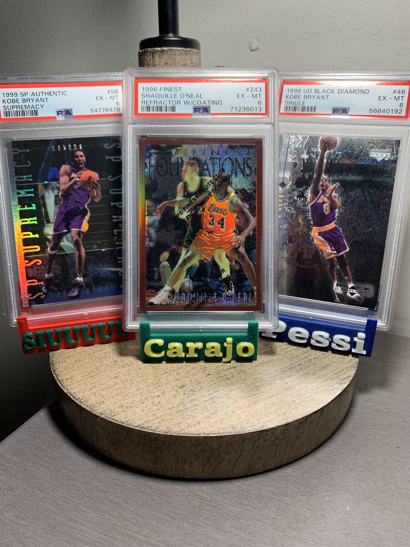 NBA PSA 6 Lot: Kobe Bryant Rookie X Shaquille O’Neal Los Angeles Lakers
