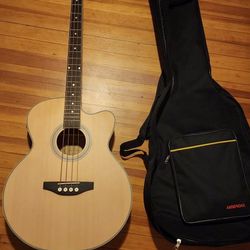 Acoustic Electric Bass Guitar 