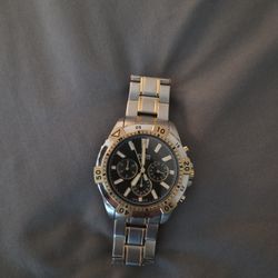 Silver Fossil Watch