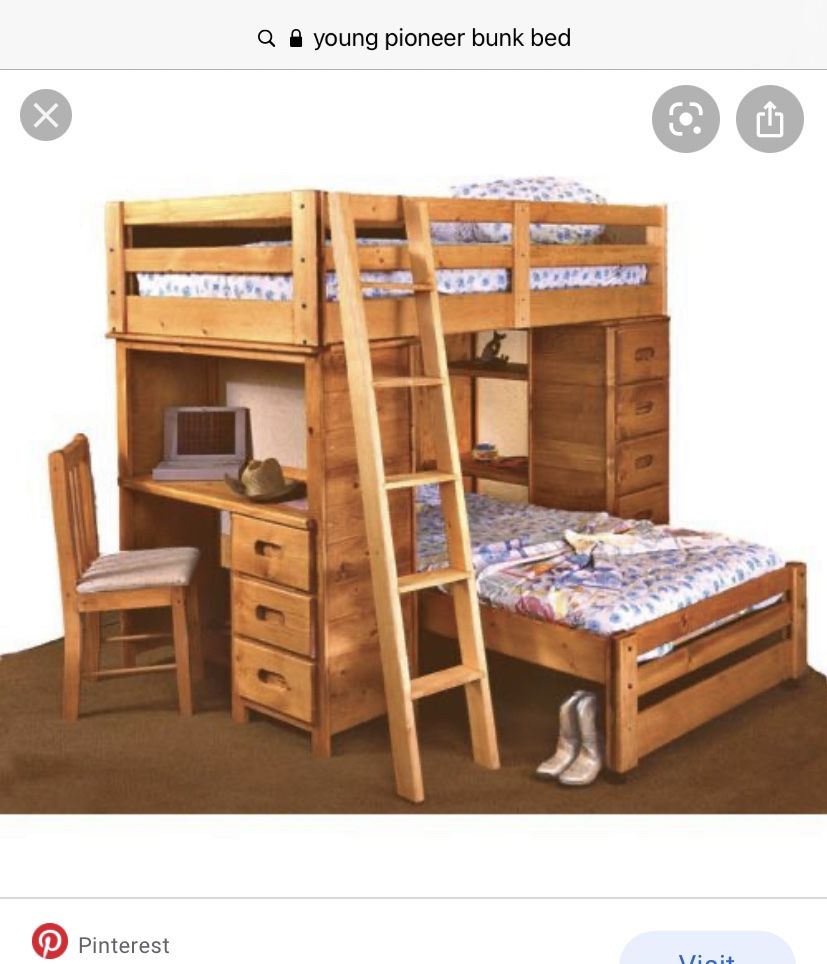 Mor Pioneer bunk bed with mattress