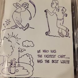 Rubber Stamp Golf Game Set