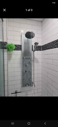 Shower Panel Tower System with Body Jets