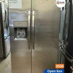 Frigidaire FRSS2623AS — 25.6 cu. ft. Side-by-Side Refrigerator (Open-Box: New Condition) —Stainless Steel