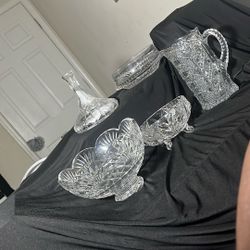 **Lot Of Vintage Crystal Ware**