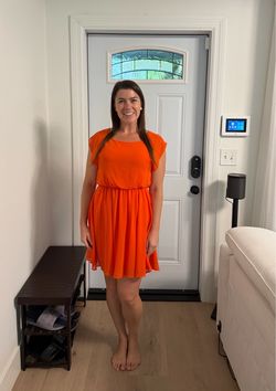 M Short orange dress