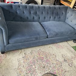 Comfortable Blue Couch 