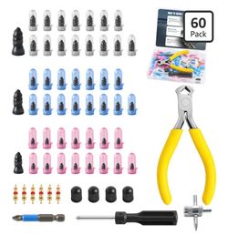 New 60 PCS Tire Repair Kit with Tire Plug Screw Type