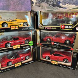 1:24 Scale Ferrari Diecast Collectible Cars. New Unopened. $15.00 each 