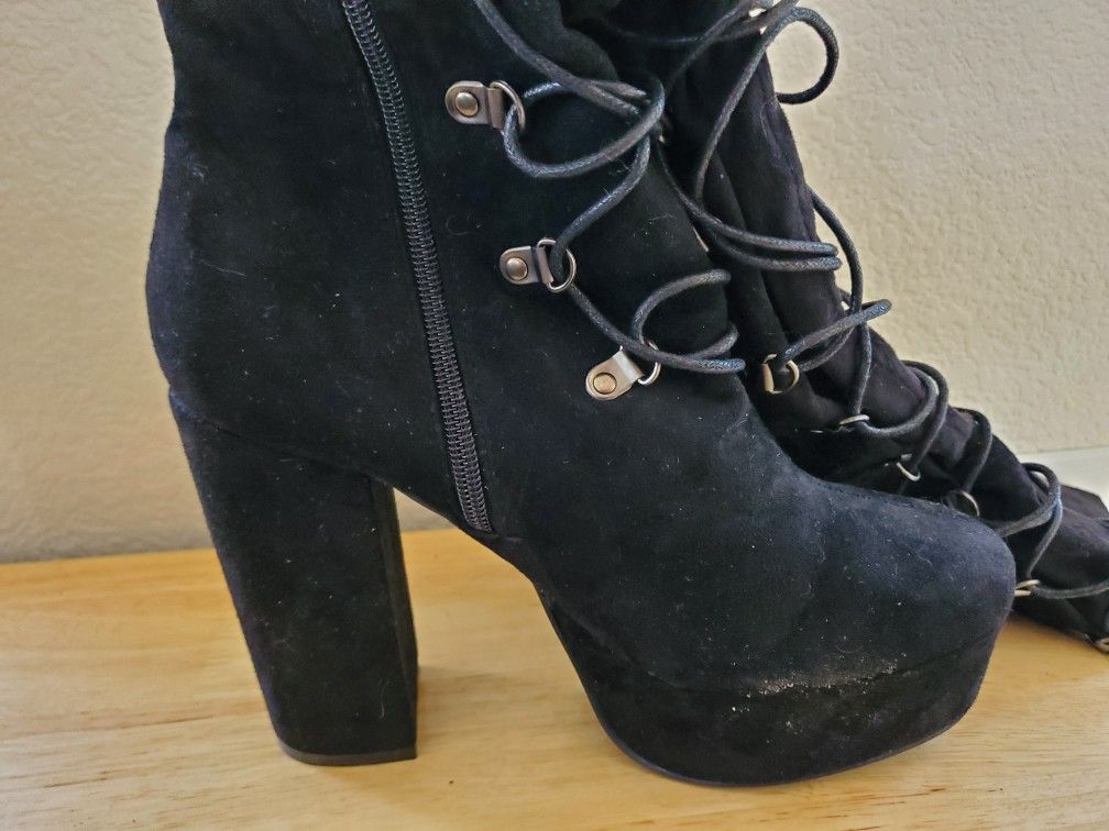 Black Over The Knee Boots