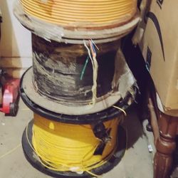 Fiber Optic Cable Yellow And Black 