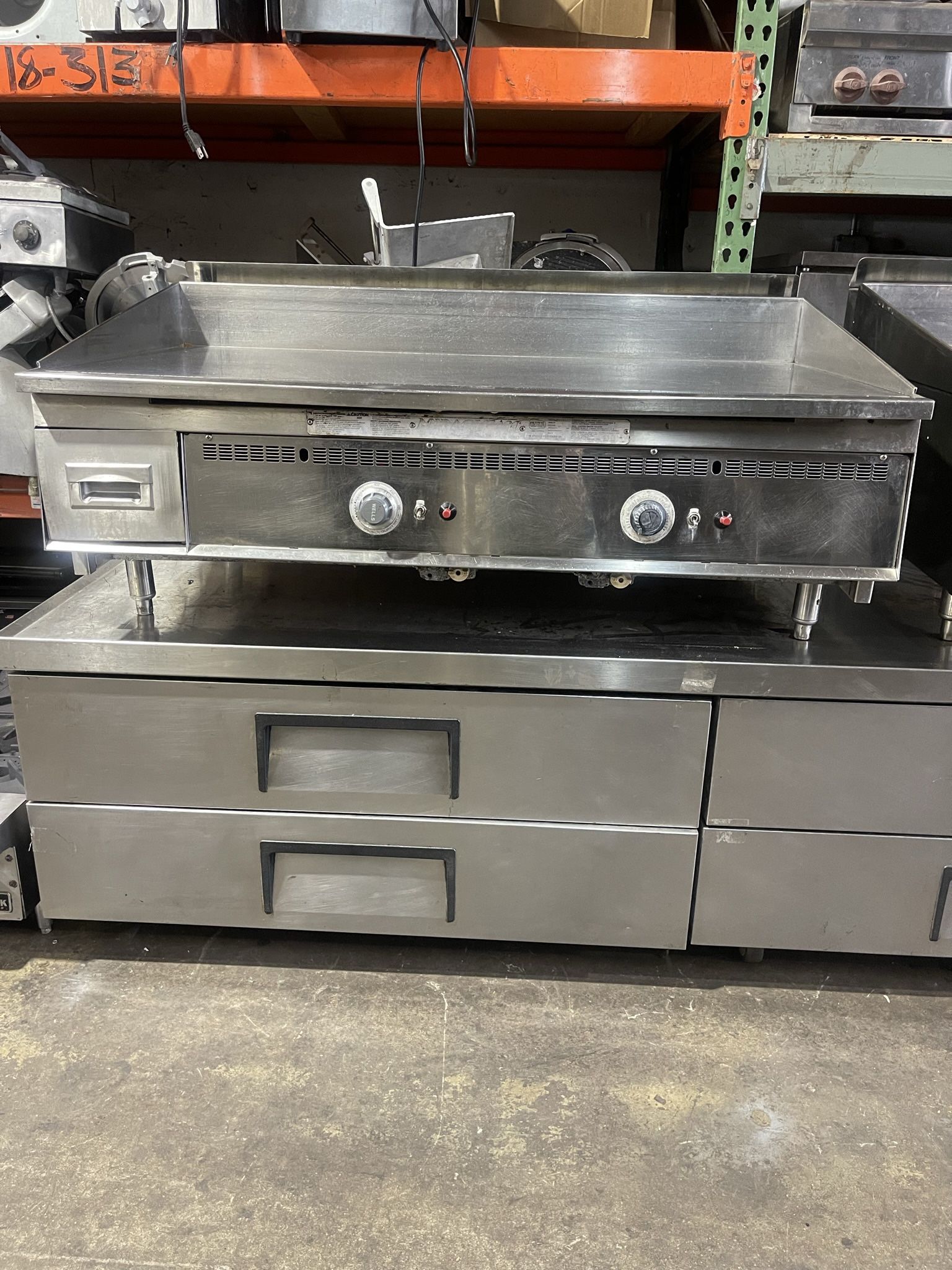 USED KEATING MIRACLEAN 48X30 GAS GRIDDLE STEEL PLATE GRIDDLE for Sale