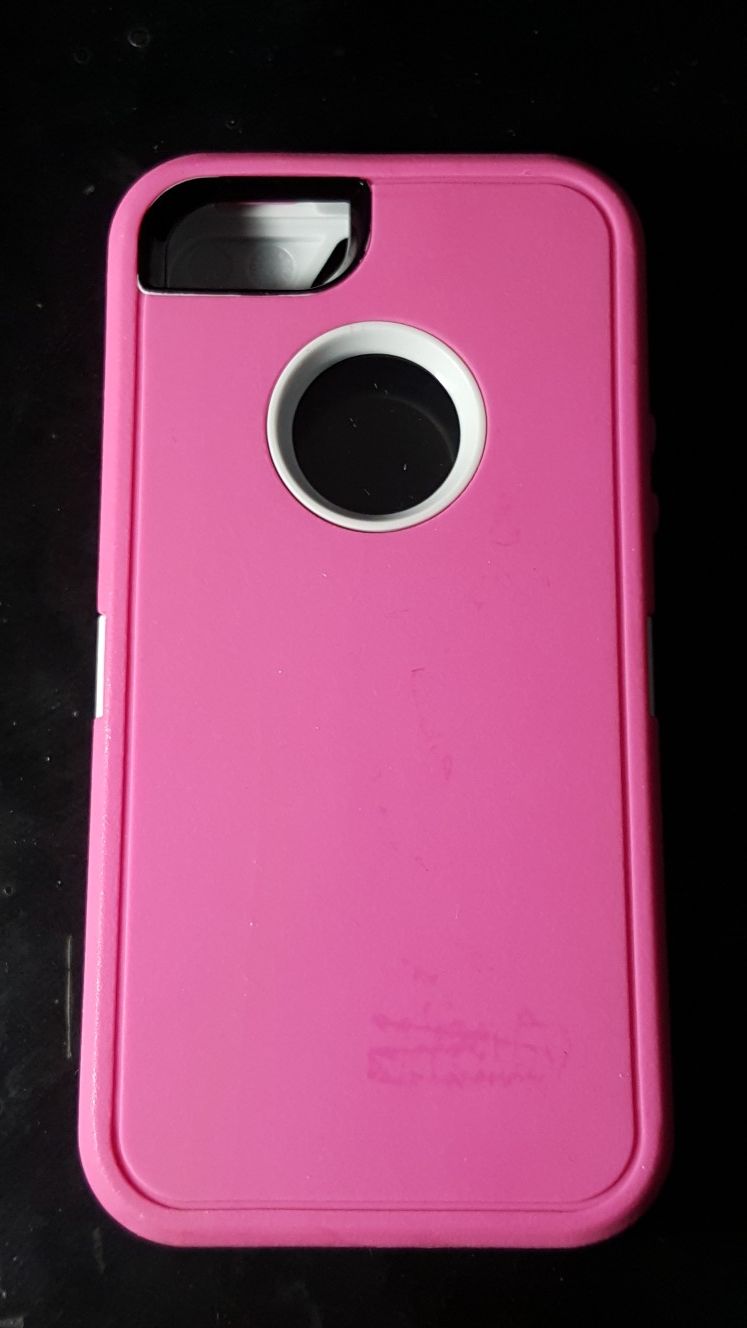 IPhone 5 otter defender case, Pink-White