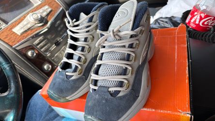 Nike High-Top Sneakers Gray Navy Iverson Reebok’s