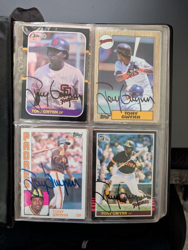 $1200 Hall of Famer Tony Gwynn Autographed Collection
