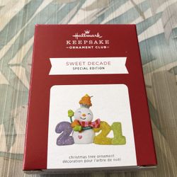 Hallmark 2021 “Sweet Decade, Special Edition” Ornament - NEW