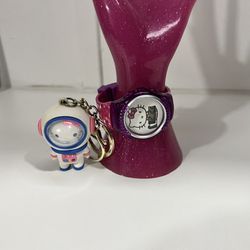Hello kitty Keychain  Hello kitty girl Watch 
