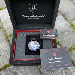 Tonino Lamborghini black/ red Quartz Watch Chronograph Mens