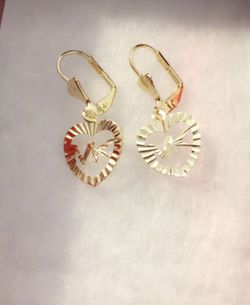 Gold plated earrings
