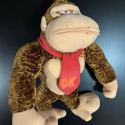 Official Nintendo 12” Donkey Kong Stuffed Plush Animal - Kellytoy 2001