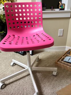 Pink IKEA chair