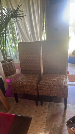 Rattan High Back Chairs