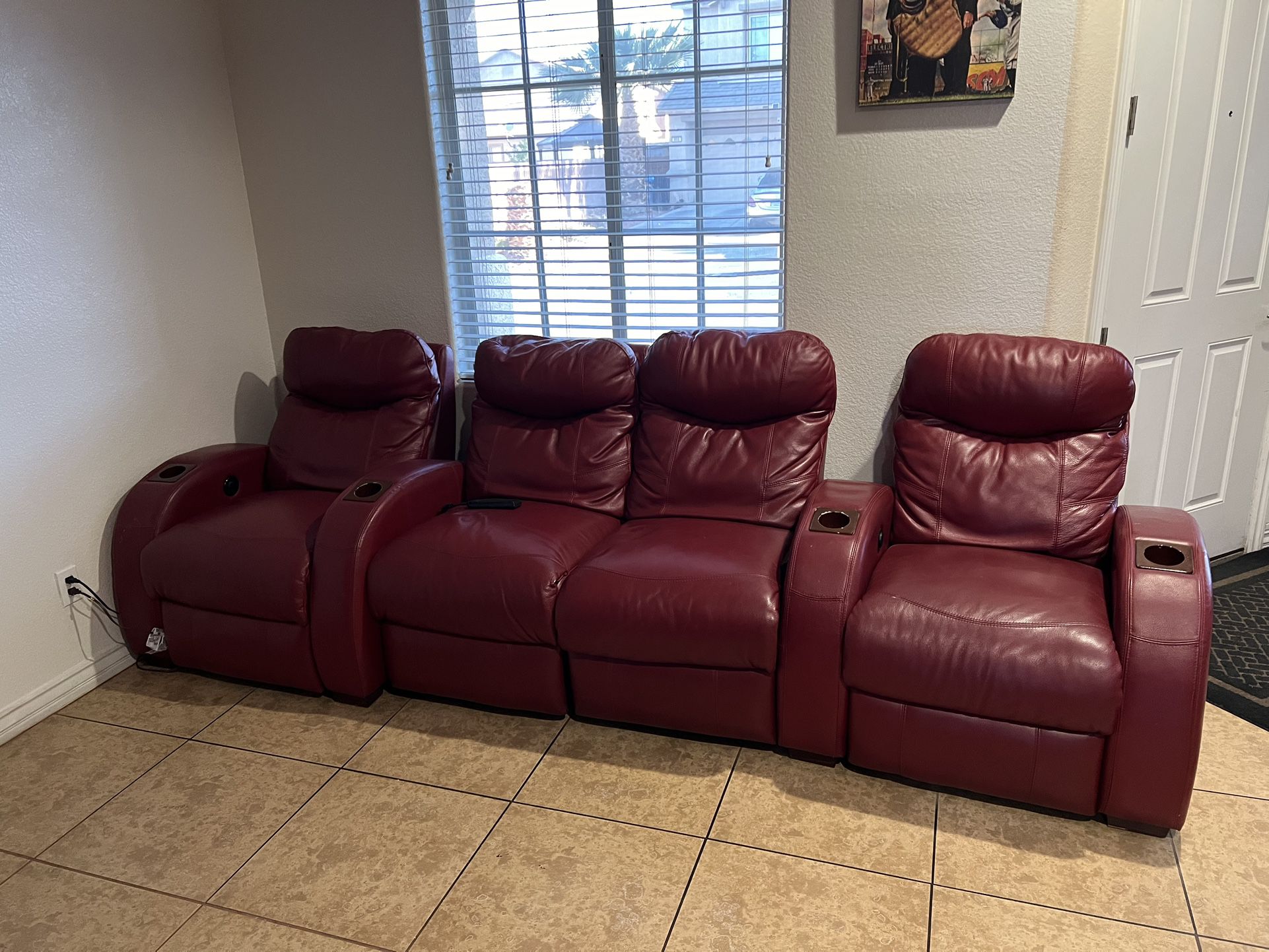 Electrical reclining sofa-all 4 Seats recline