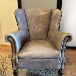 Grey Leather Chair