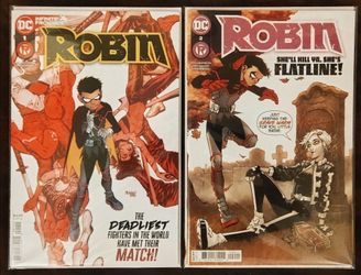 Robin #1 & #2 (2021) DC Comics – Flatline 1st Appearance, Lot of 2