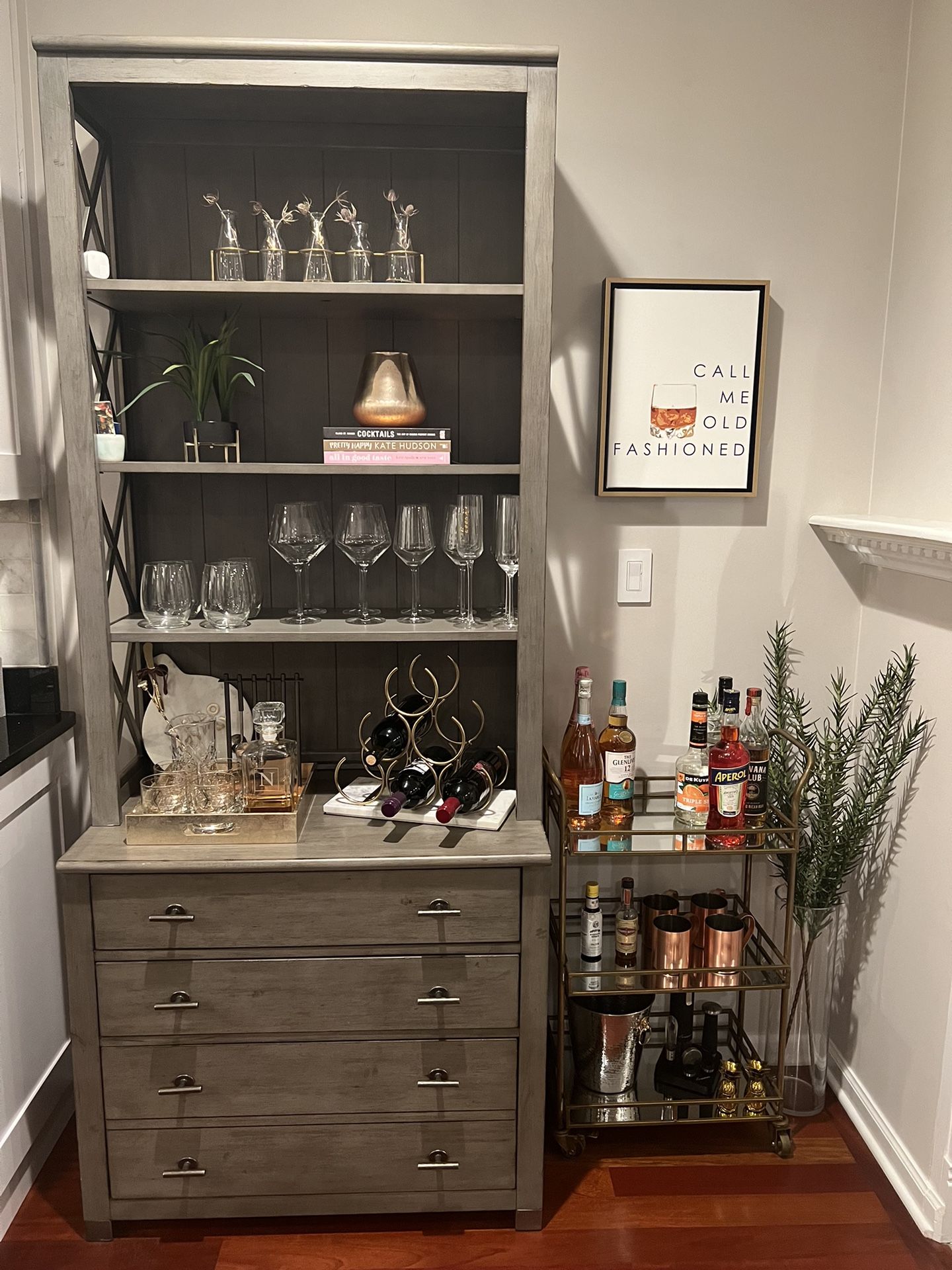 Moss Hutch And Cabinet