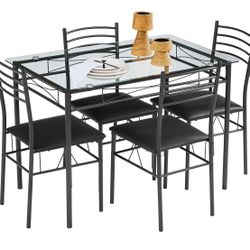 Dining table set for 4