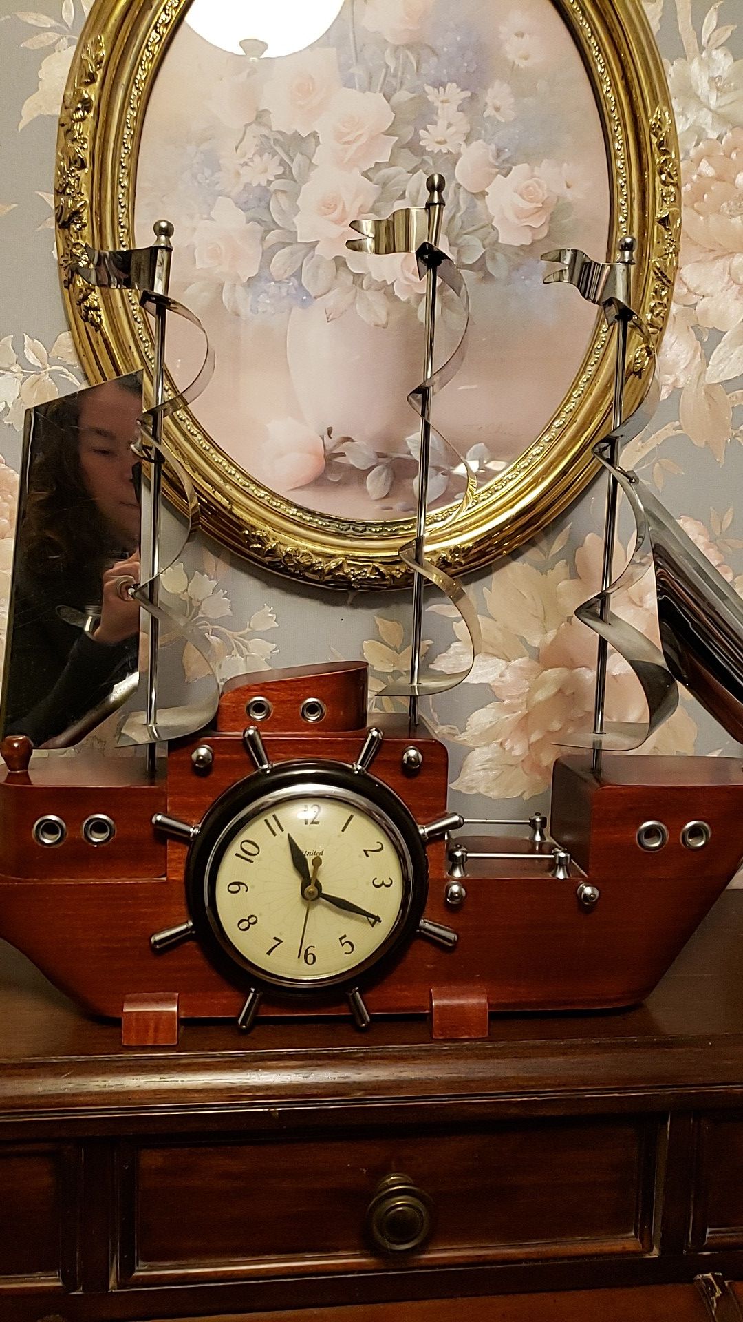 United Antique ship clock