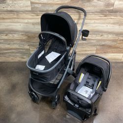 NEW Evenflo Pivot Suite Travel System with LiteMax in Dunloe Black