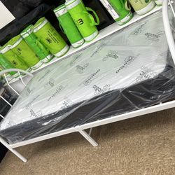 Twin Size Metal Bed Frame With Mattress $199 Only 