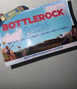 1 Sunday Bottlerock Ticket GA