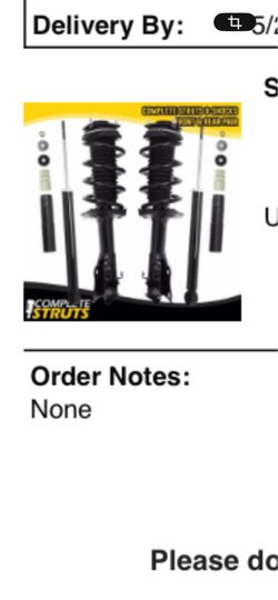 08 Civic LX Coupe Struts and Shocks