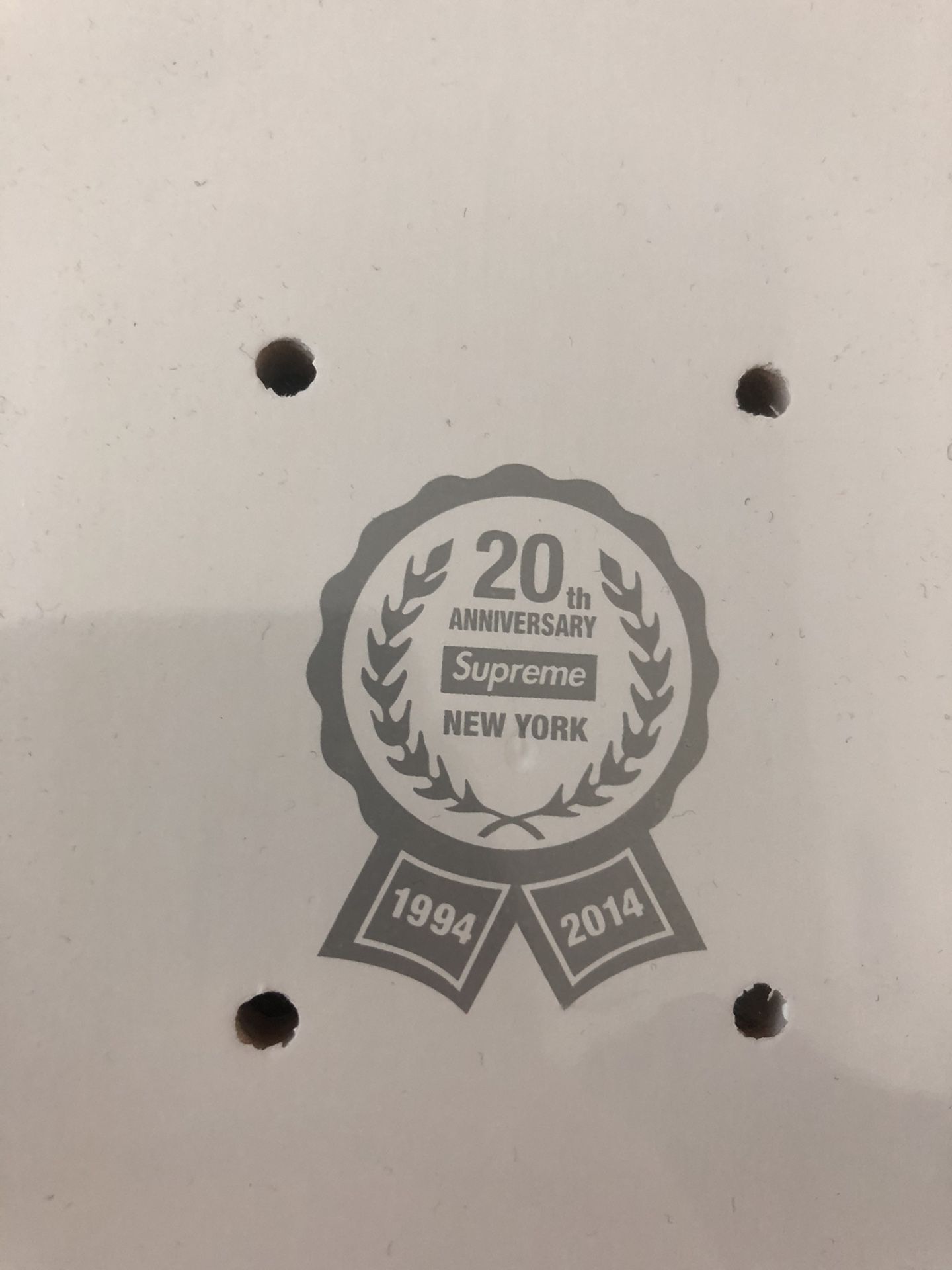 Supreme Box Logo Skate Board Deck 20th Anniversary Limited Edition