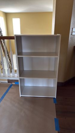White 3-Shelf Bookcase $30 OBO