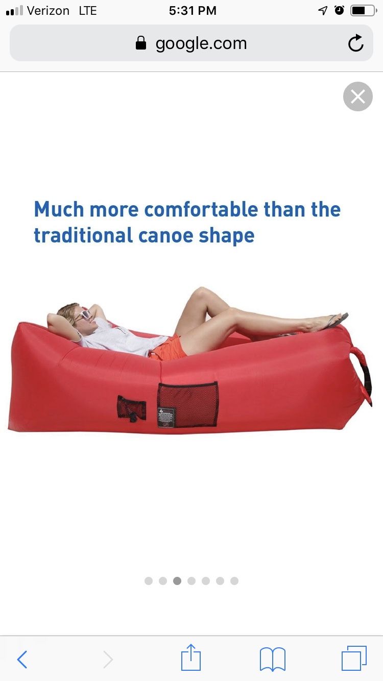 WooHoo 3.0 Giant Outdoor inflatable Lounger with Carry Bag